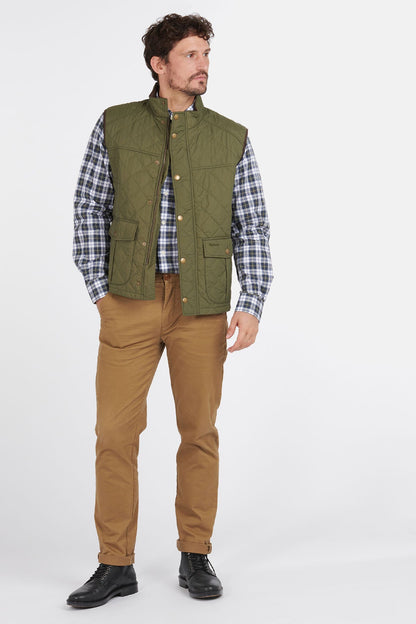 Explorer Quilted Gilet - MID OLIVE