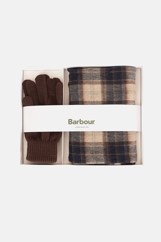 Tartan Scarf & Glove Gift Set - AUTUMN DRESS