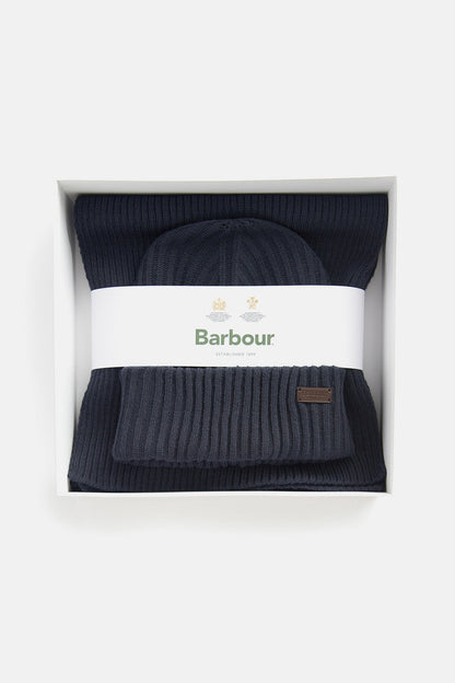 Crimdon Beanie & Scarf Gift Set - NAVY