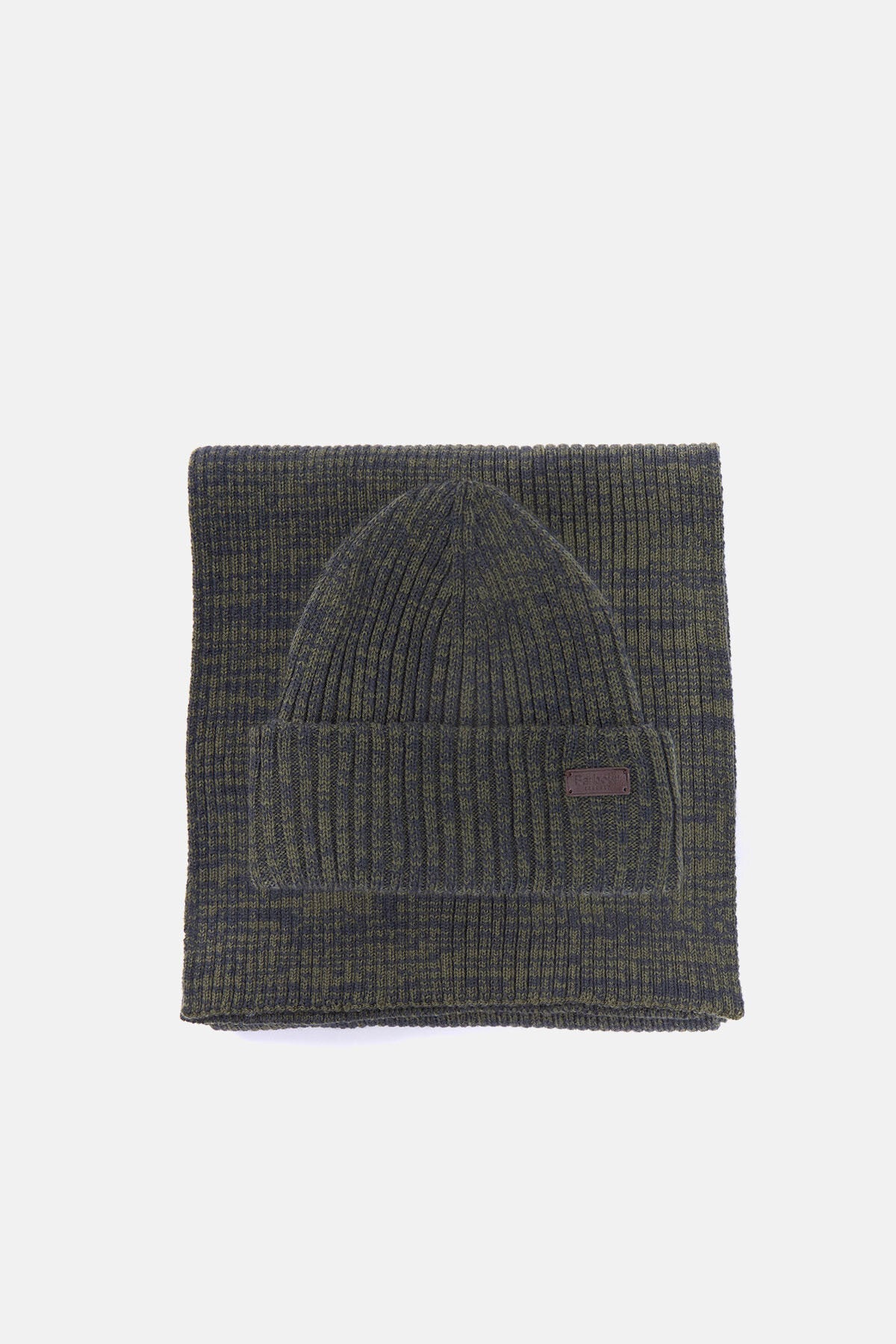 Crimdon Beanie & Scarf Gift Set - OLIVE TWIST