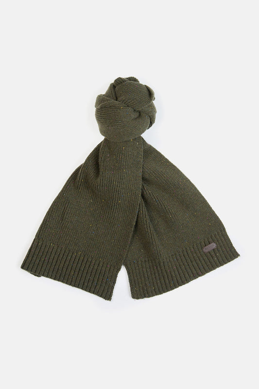Carlton Fleck Beanie & Scarf Gift Set - OLIVE