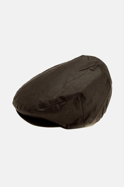 Wax Flat Cap - OLIVE