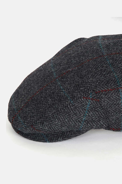 Cairn Flat Cap - CHARCOAL/RED/BLUE