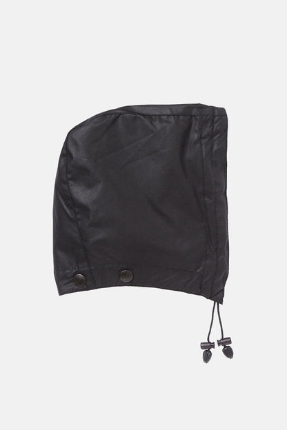 Waxed Cotton Hood - BLACK