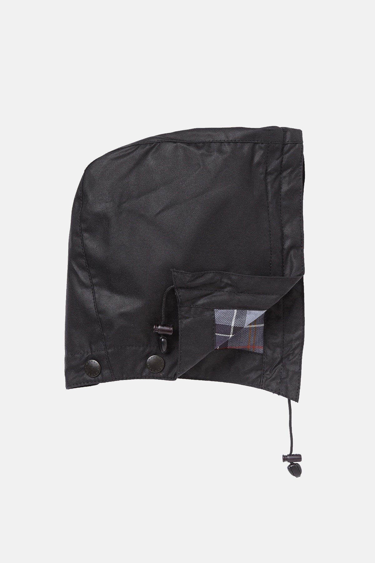 Waxed Cotton Hood - BLACK