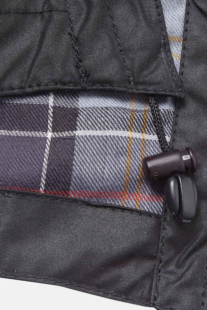 Waxed Cotton Hood - BLACK