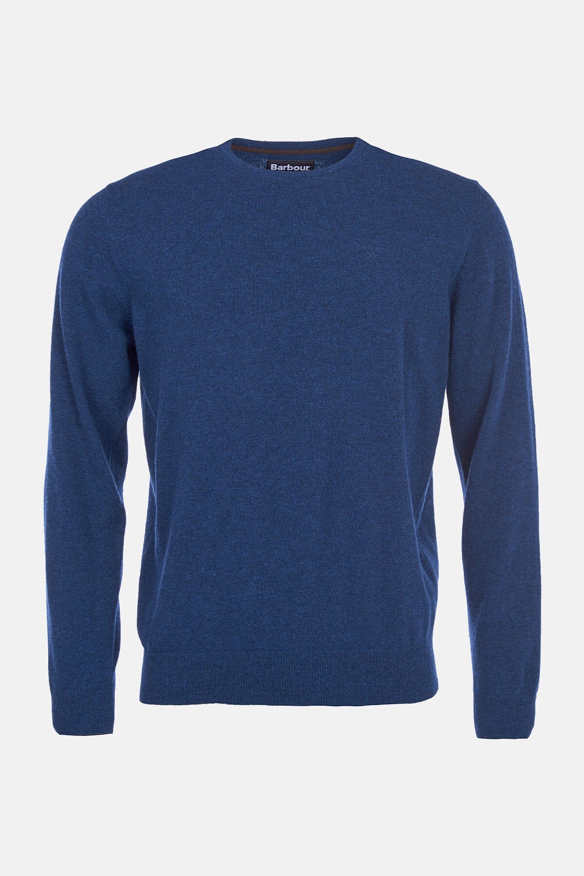 Crew Neck Wool Sweater - DEEP BLUE