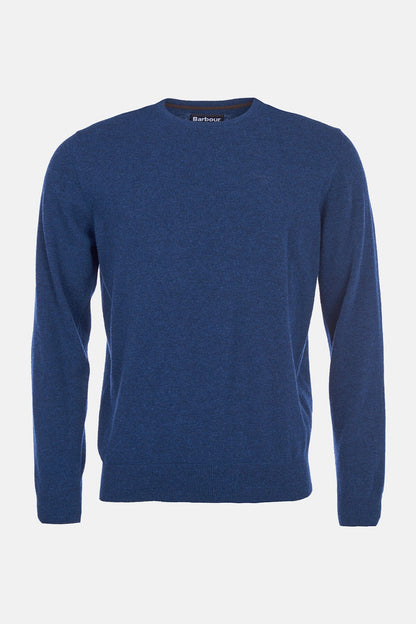 Crew Neck Wool Sweater - DEEP BLUE