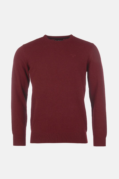 Crew Neck Wool Sweater - RUBY