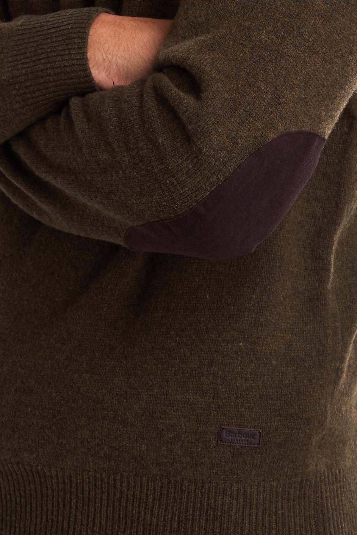 Crew Neck Wool Sweater - WILLOW GREEN
