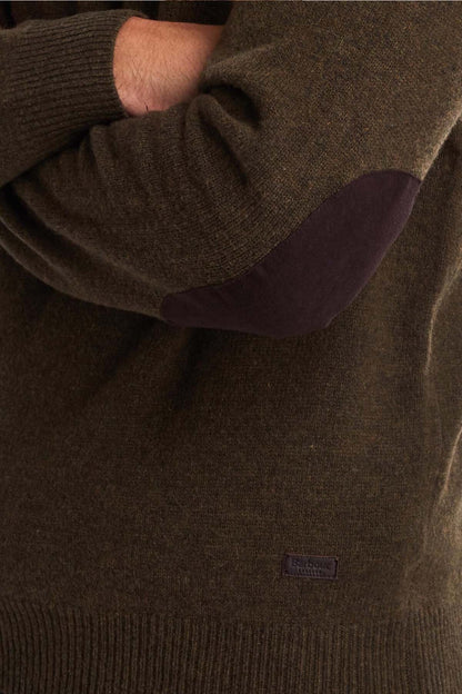 Crew Neck Wool Sweater - WILLOW GREEN