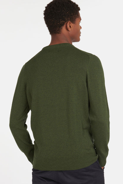 Pima Cotton Sweatshirt - RIFLE GREEN MARL
