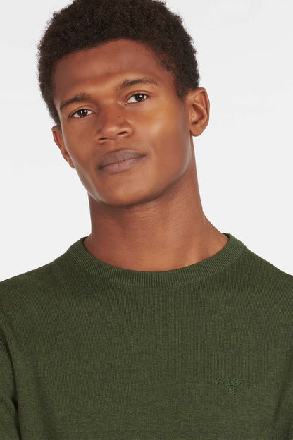 Pima Cotton Sweatshirt - RIFLE GREEN MARL