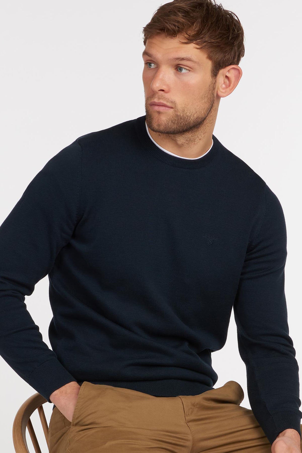 Pima Cotton Sweatshirt - NAVY