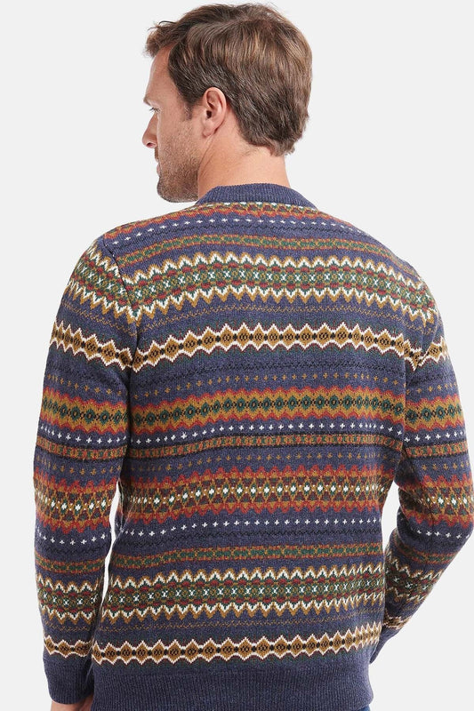 Crew Neck Sweater - NAVY MARL