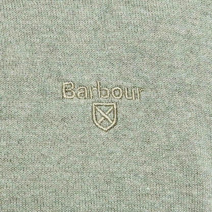 Light cotton Crew-Neck Sweater - LIGHT MOSS