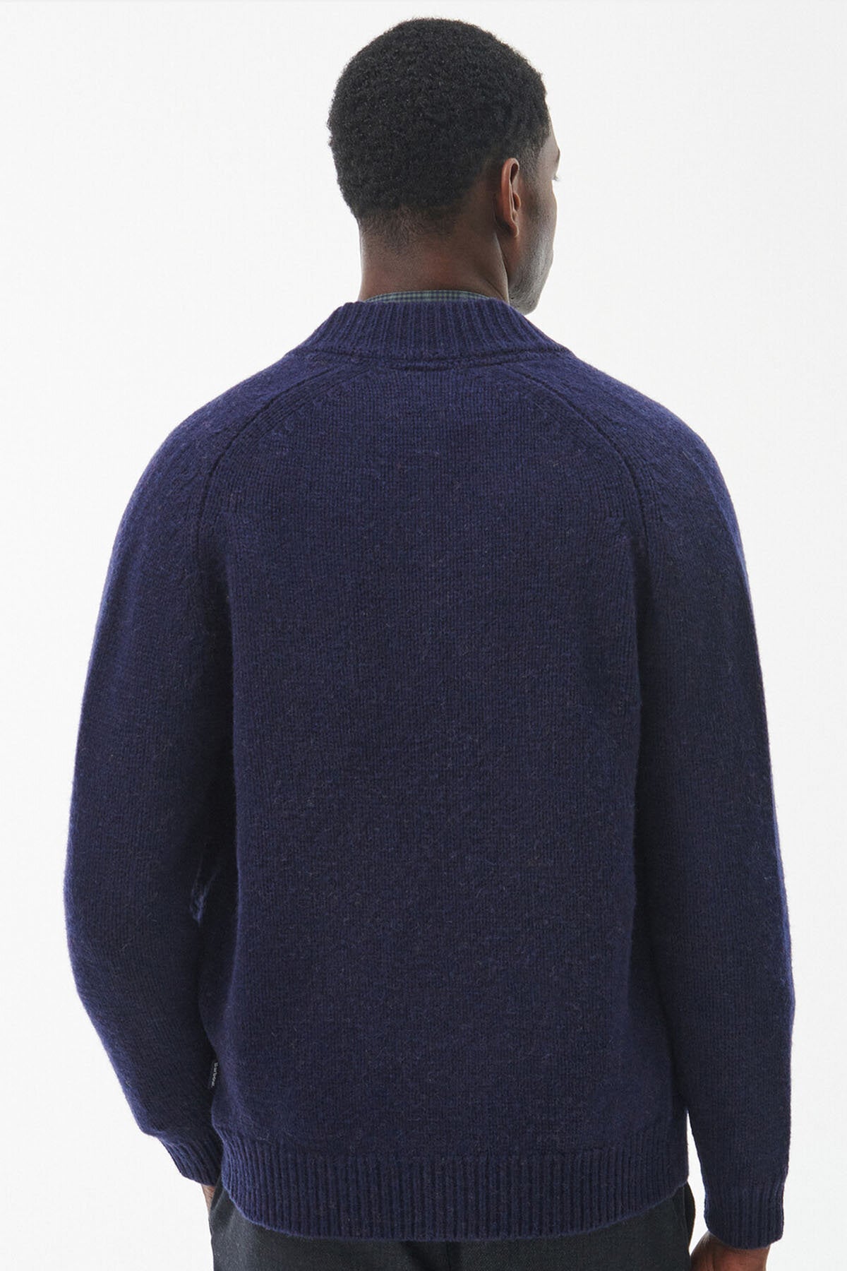 Calder Zip Through Jumper - NAVY