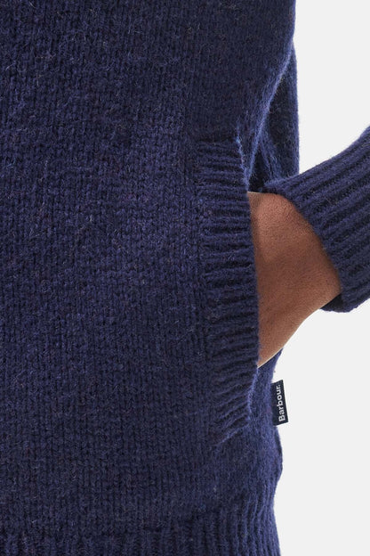 Calder Zip Through Jumper - NAVY