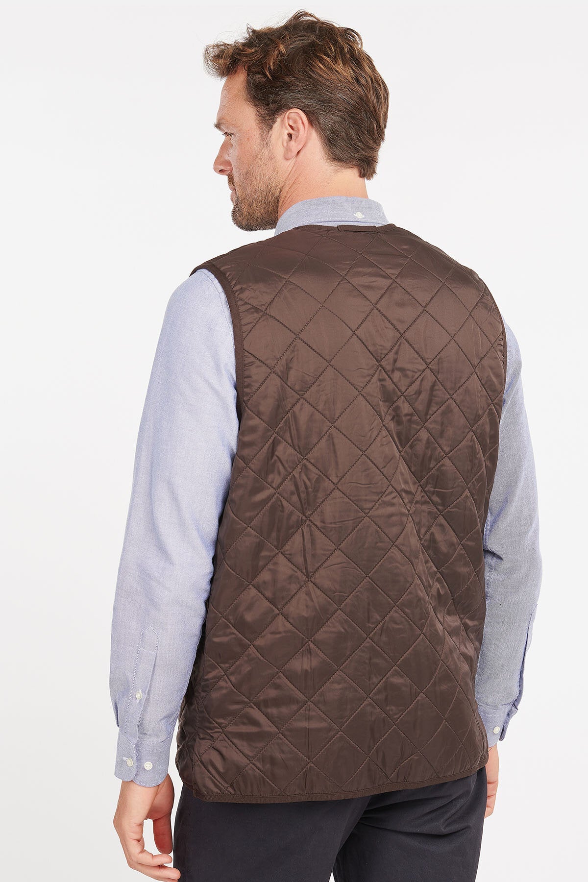 Polarquilt Waistcoat/Zip-In Liner - DARK BROWN