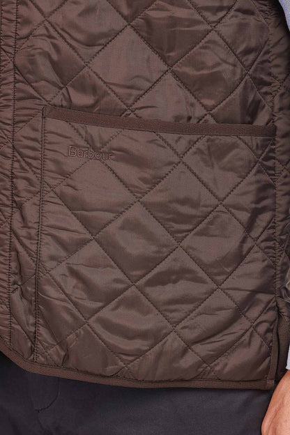 Polarquilt Waistcoat/Zip-In Liner - DARK BROWN