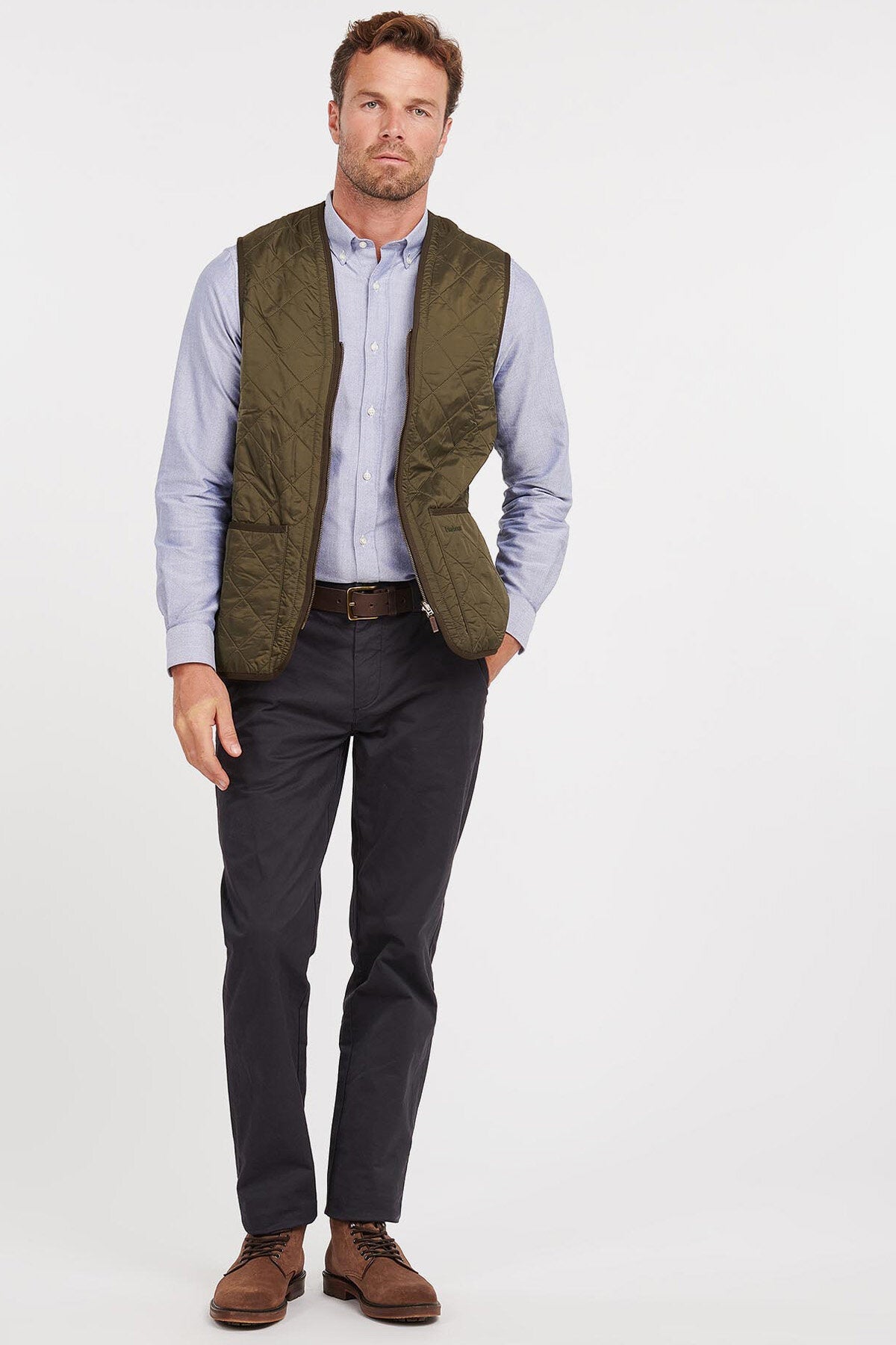 Polarquilt Waistcoat/Zip-In Liner - OLIVE