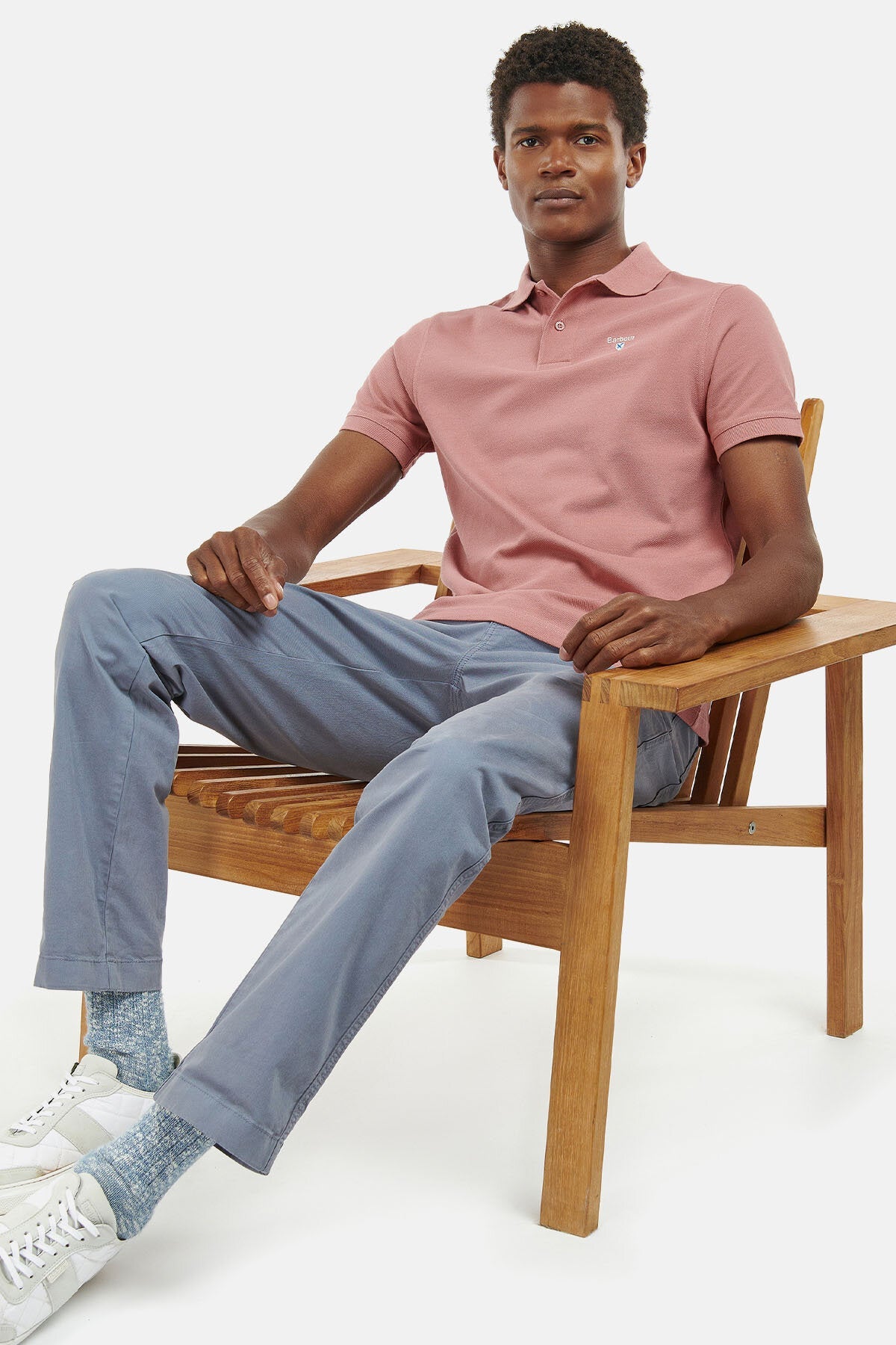 Sports Polo Shirt - FADED PINK