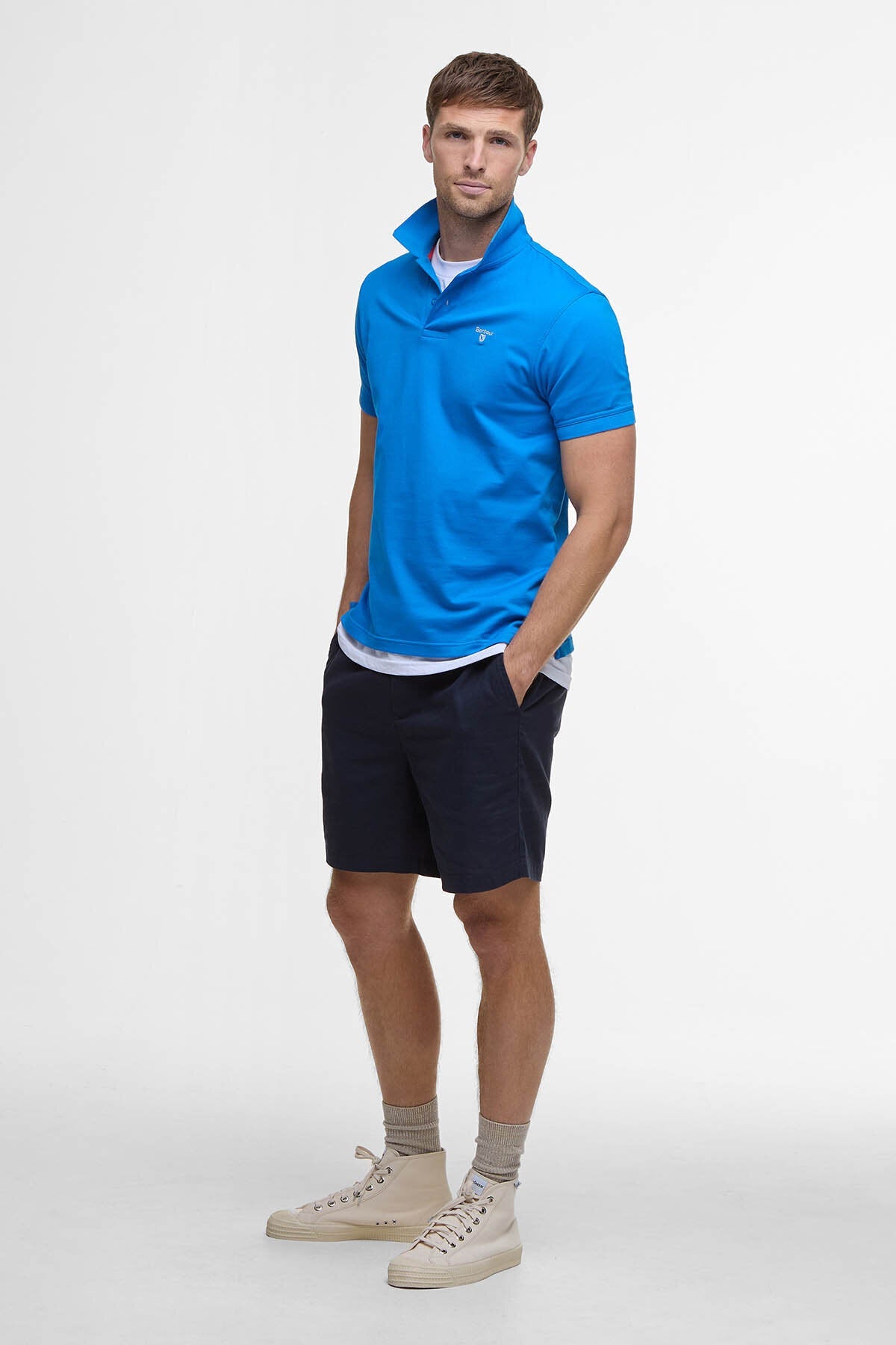Active Short-Sleeved Polo Shirt - SPORTS BLUE