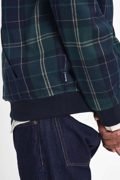Brough Tartan Hoodie - GREEN LOCH TARTAN
