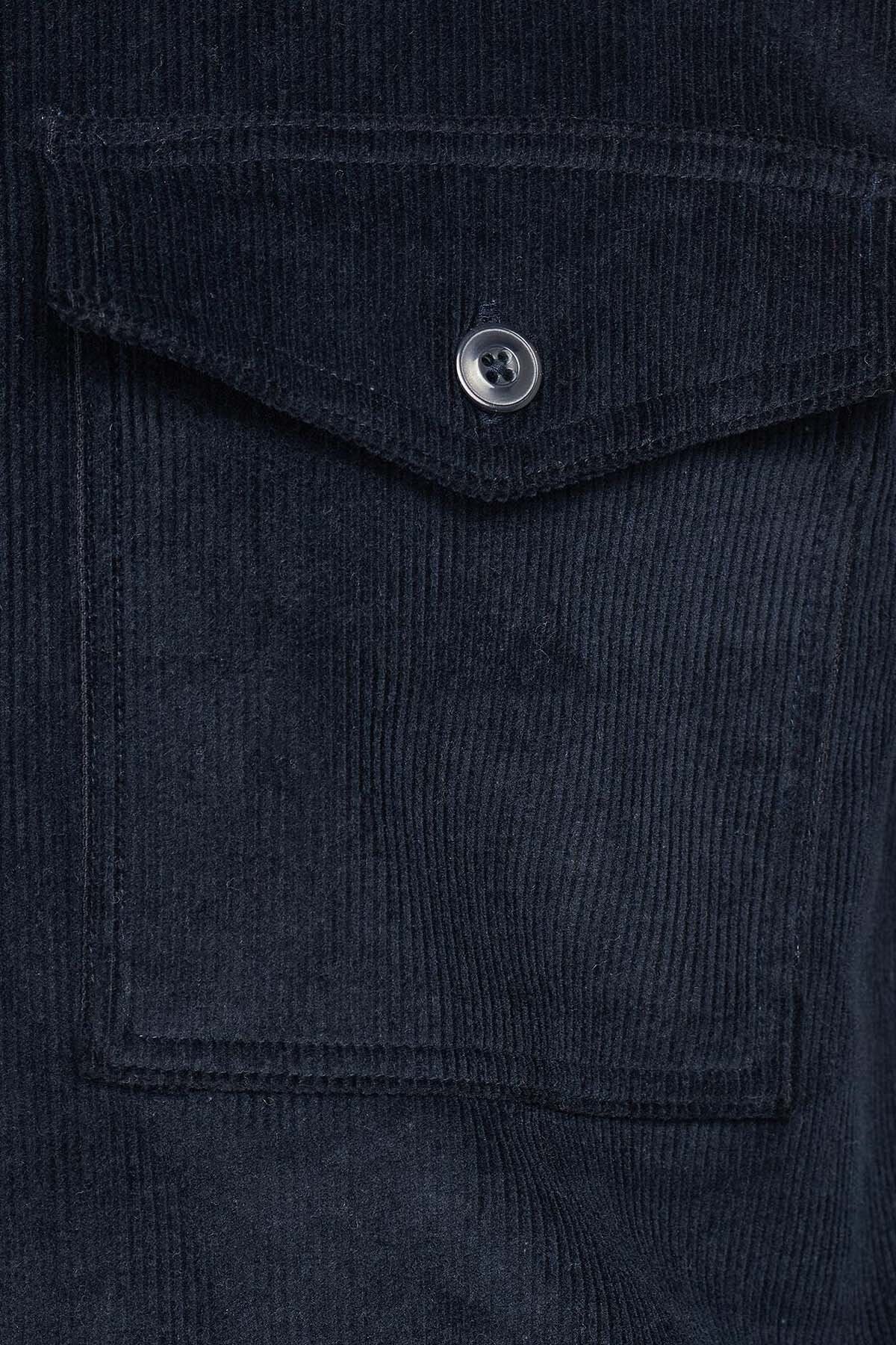 Cord Overshirt - NAVY