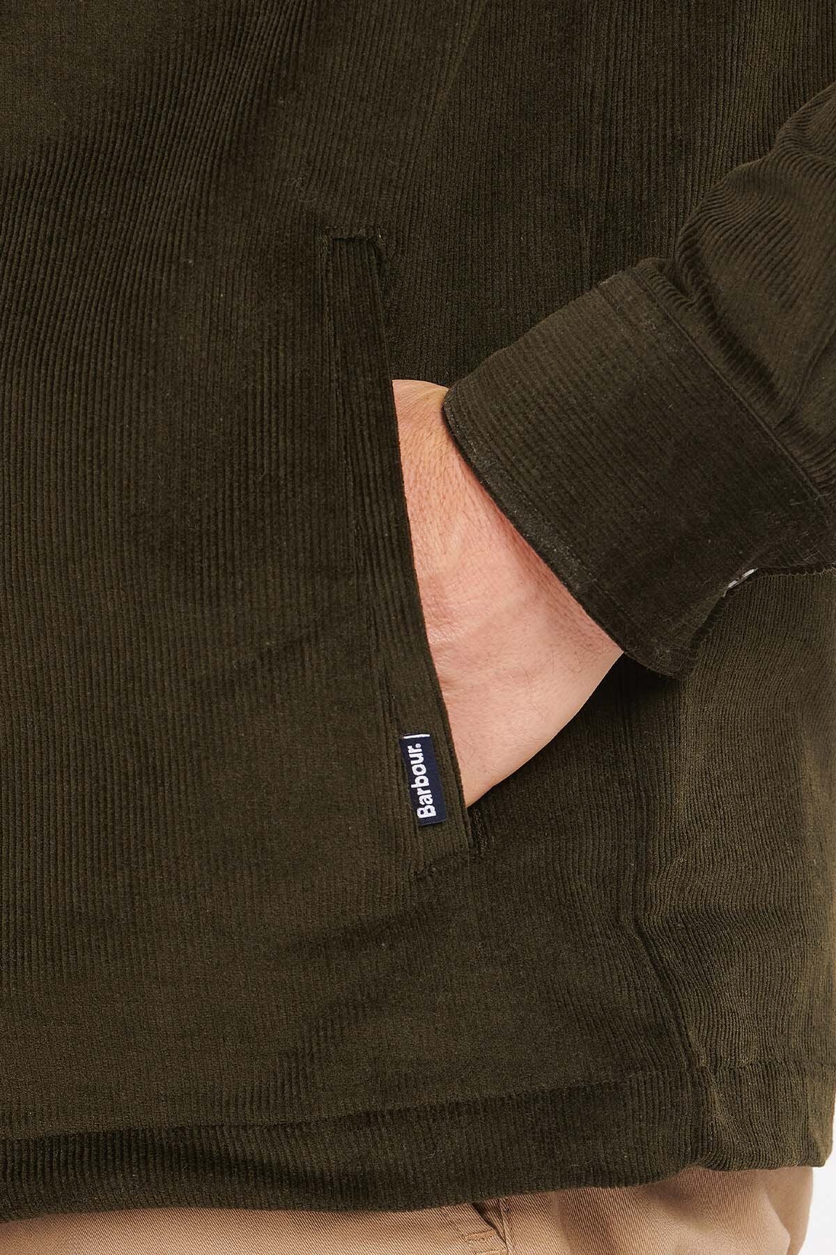 Casual Corduroy Jumper - OLIVE