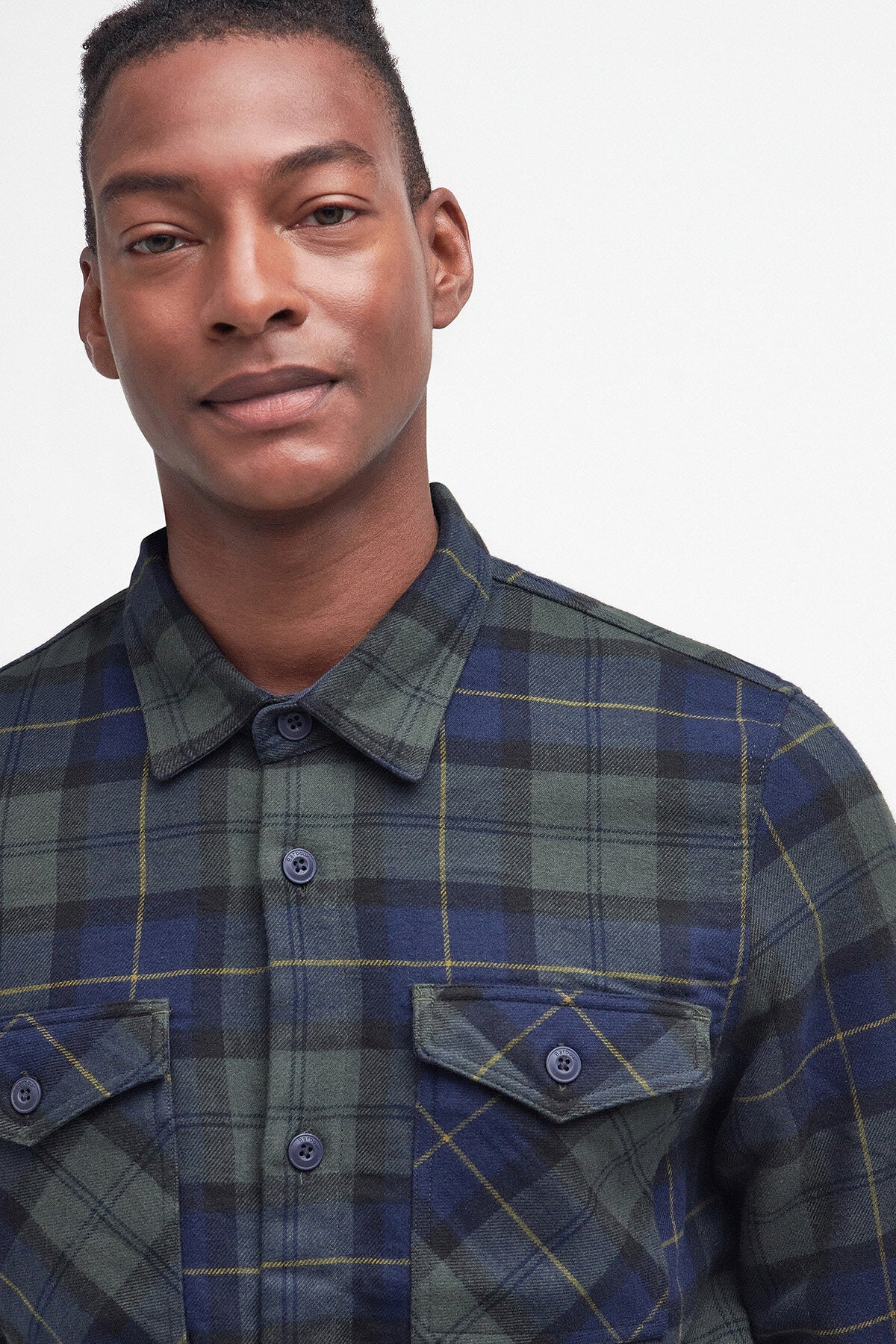 Cannich Overshirt - OLIVE NIGHT TARTAN