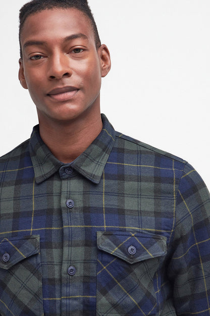 Cannich Overshirt - OLIVE NIGHT TARTAN