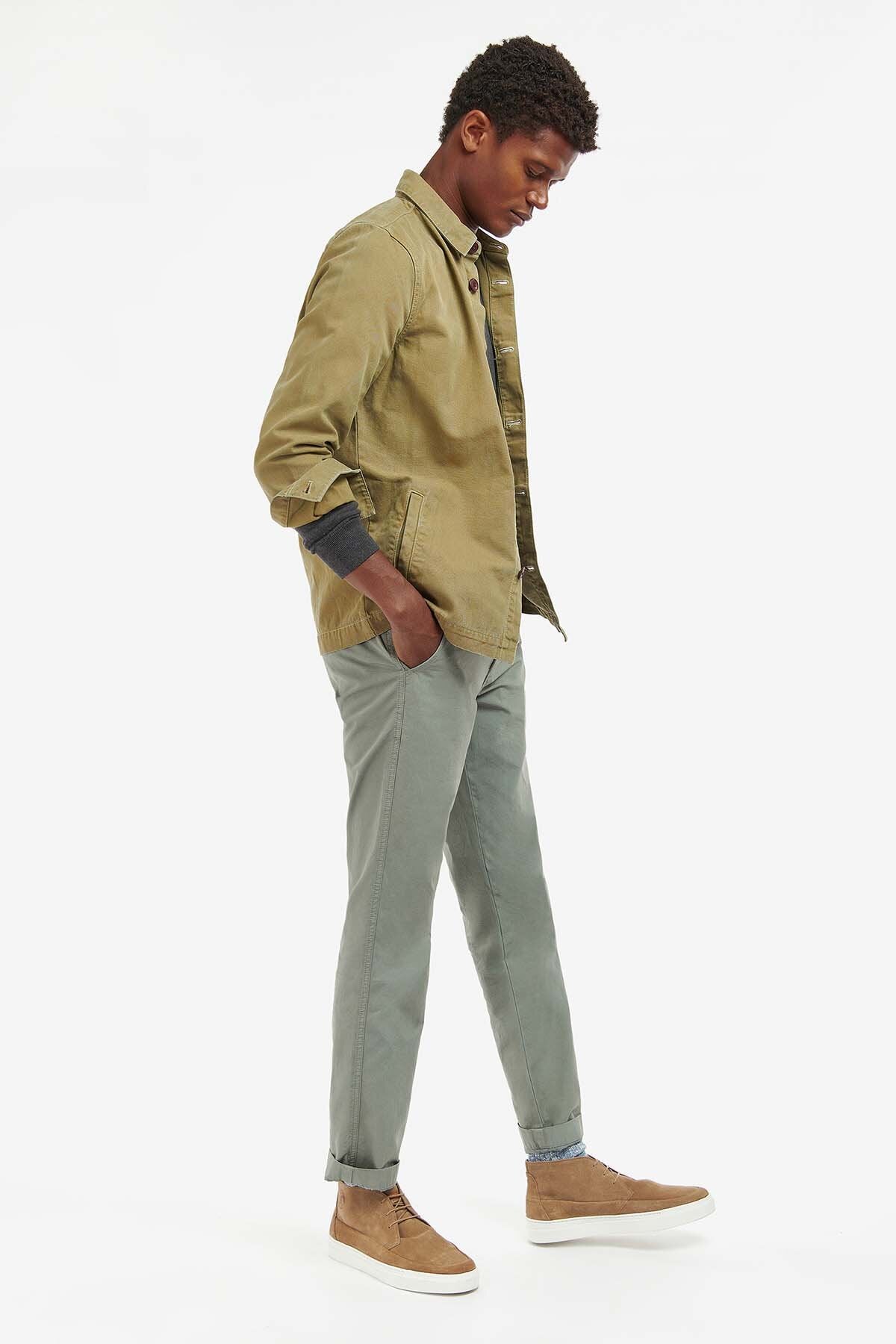 Washed Cotton Overshirt - BLEACHED OLIVE