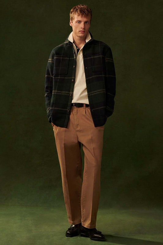 Chapter Check Overshirt - GREEN LOCH TARTAN
