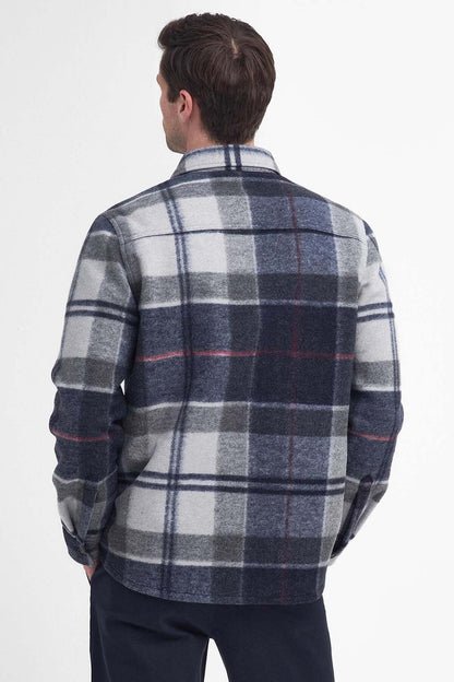 Chapter Check Overshirt - BLUE GRANITE