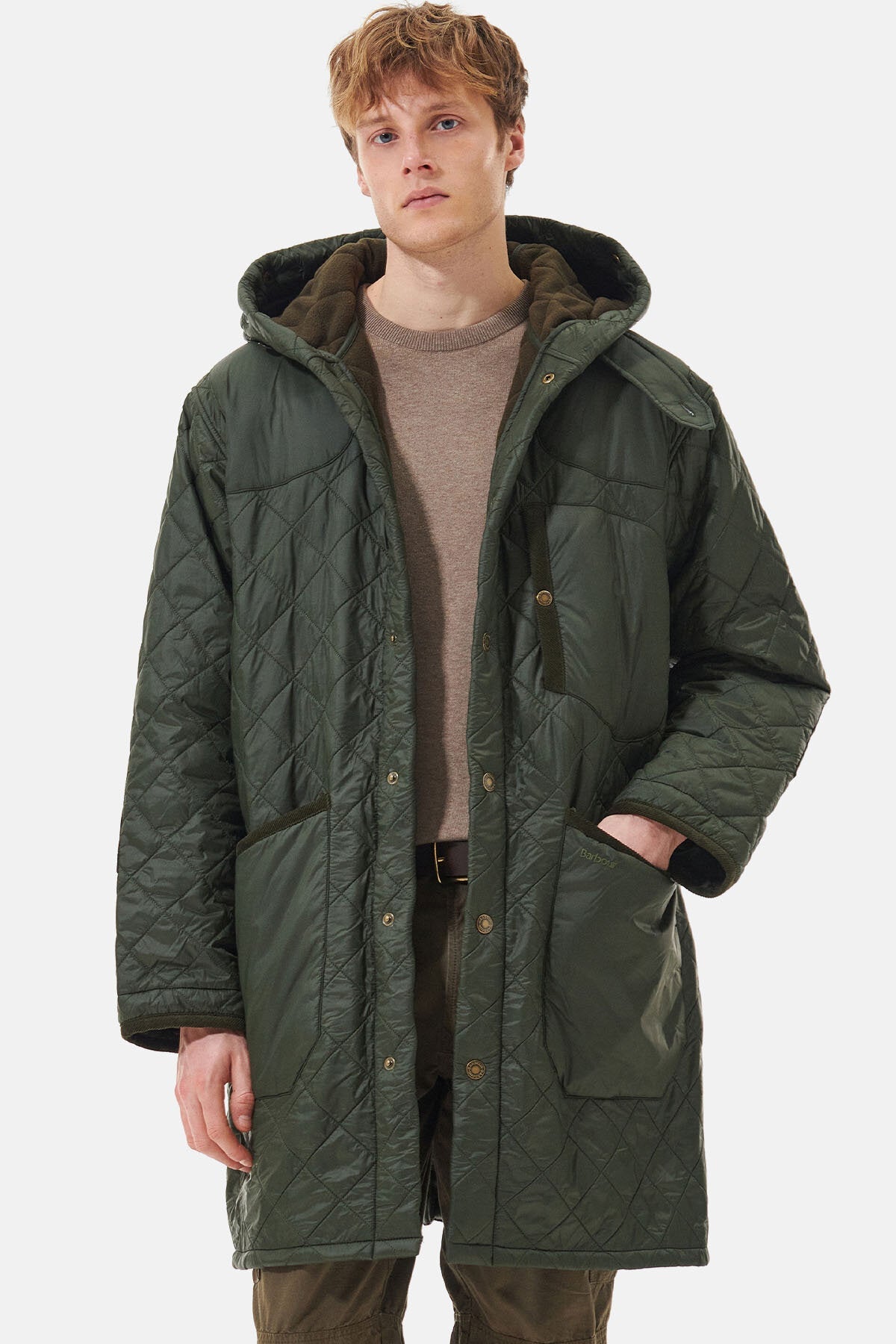Overnight Polar Quilted Parka Jacket - OLIVE