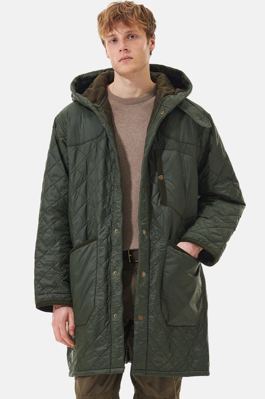 Overnight Polar Quilted Parka Jacket - OLIVE