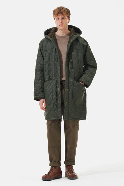 Overnight Polar Quilted Parka Jacket - OLIVE