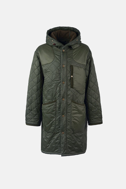 Overnight Polar Quilted Parka Jacket - OLIVE