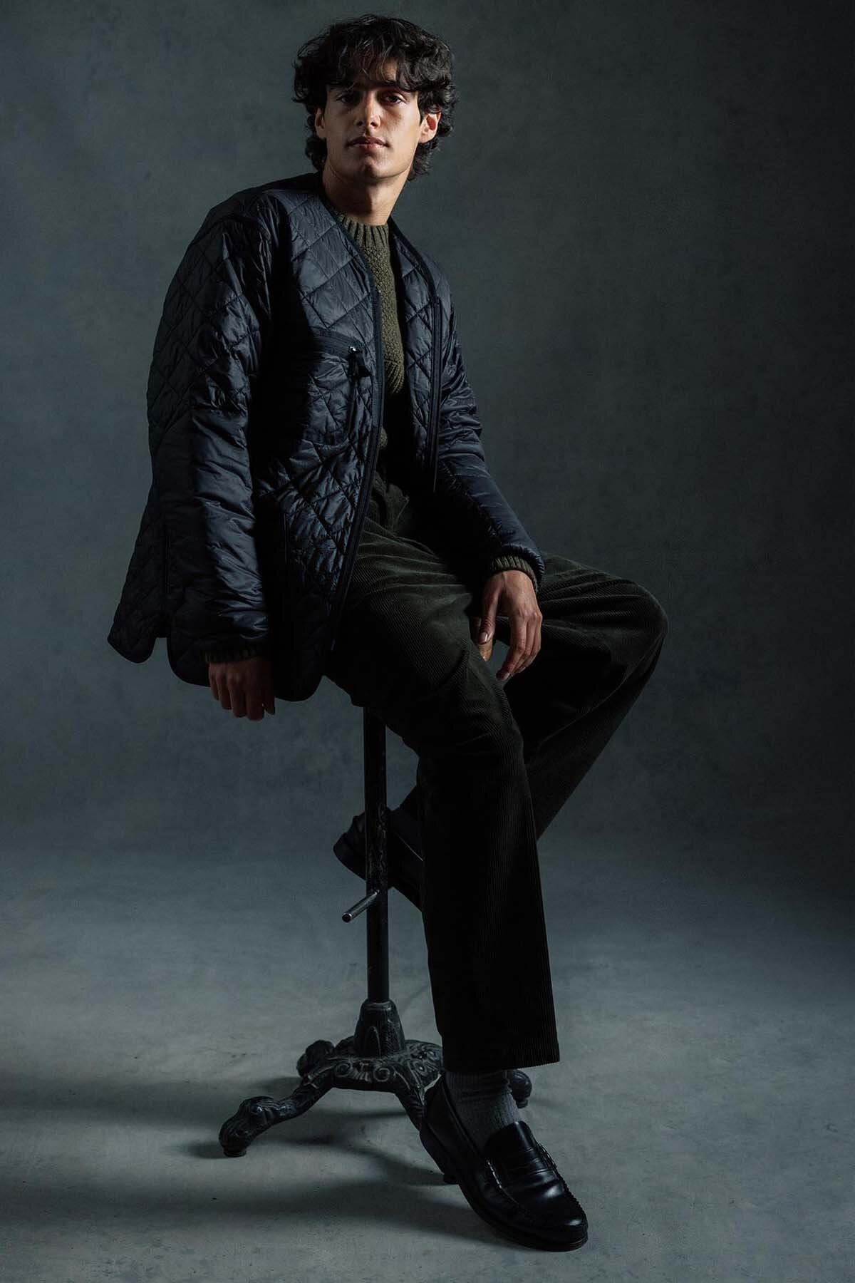 Liddesdale Quilted Liner - BLACK