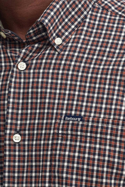 Padshaw Tailored Gingham Shirt - NAVY