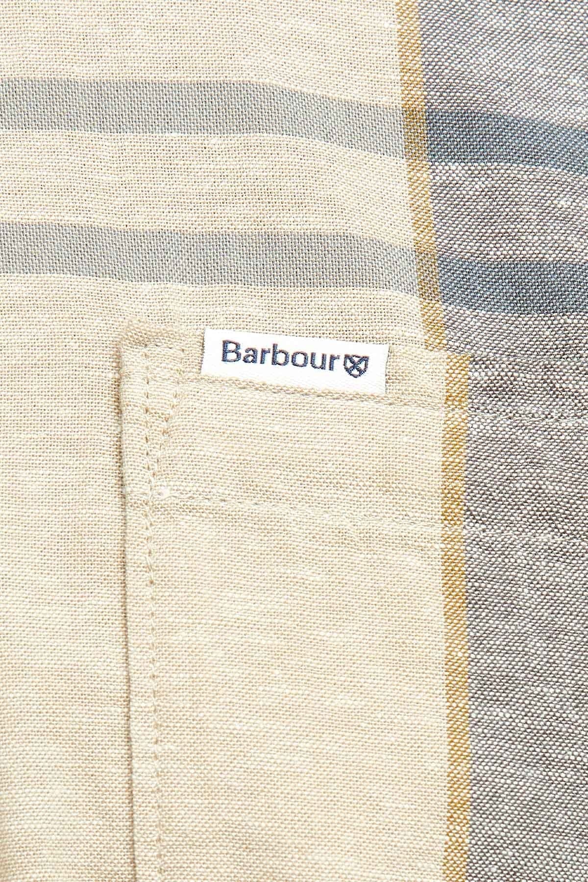 Douglas Short Sleeve Tailored Shirt - AMBLE SAND TARTAN