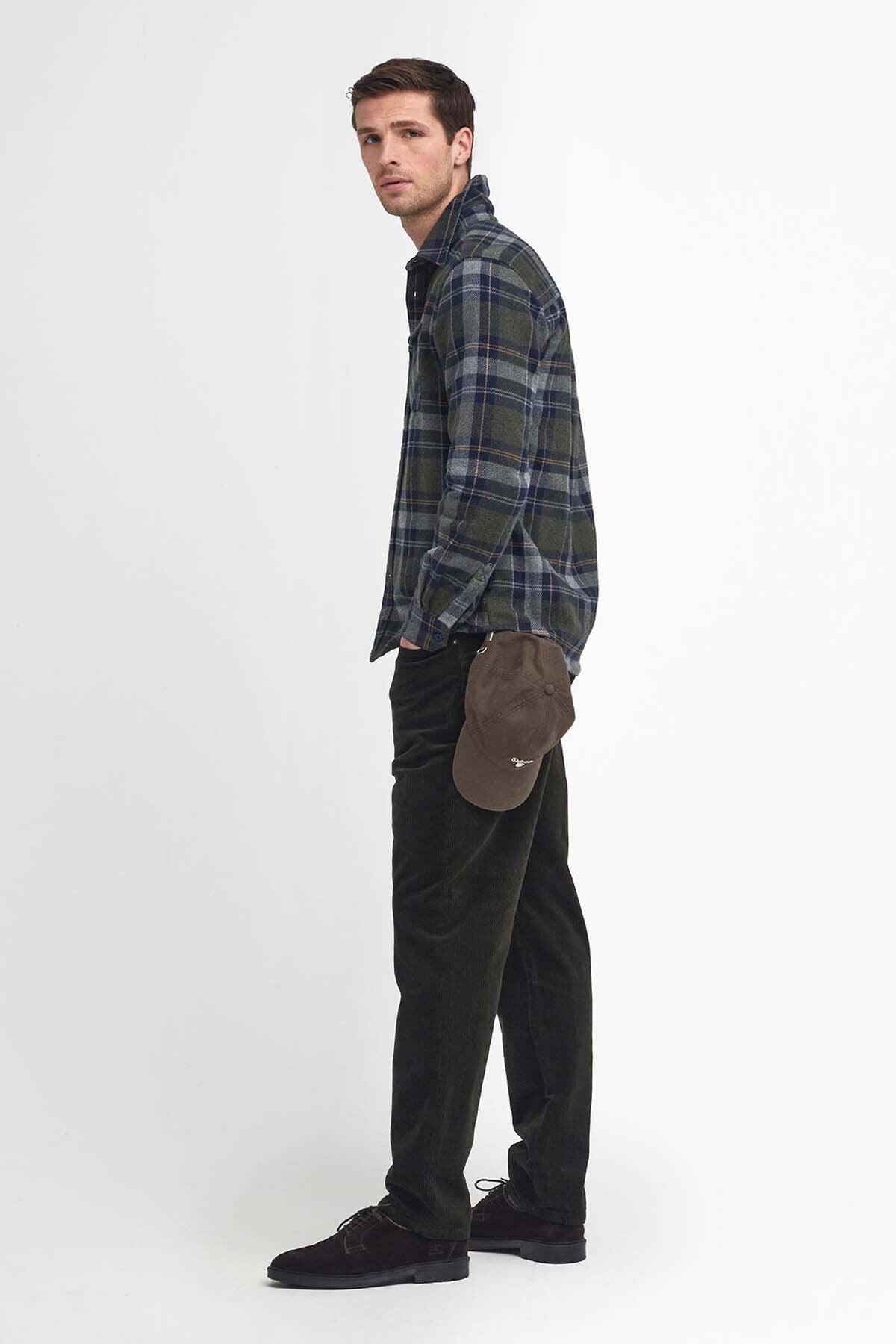 Snowcap Tailored Long-Sleeved Shirt - OLIVE MARL