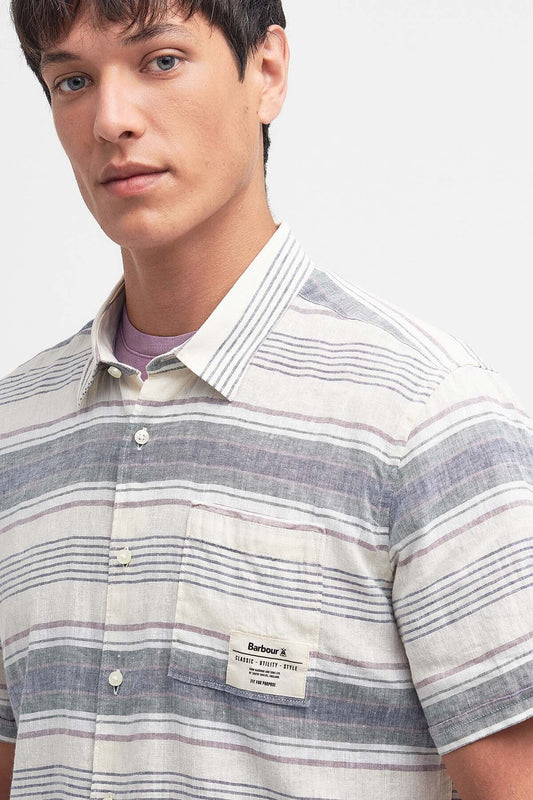 Crimwell Striped Shirt - WHISPER WHITE