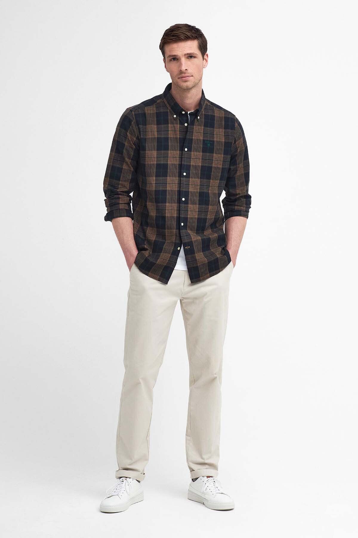 Pritchard Tailored Long Sleeved Shirt - STONE