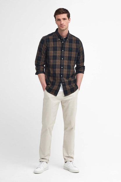 Pritchard Tailored Long Sleeved Shirt - STONE