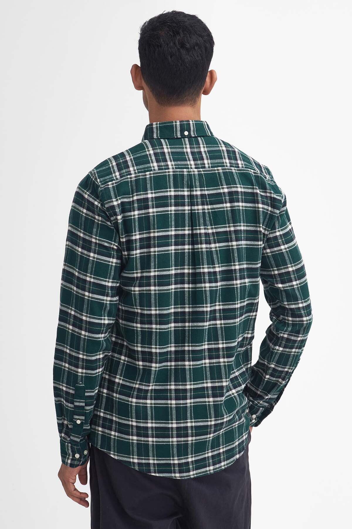 Drumhill Tailored Long Sleeved Shirt - EVERGREEN