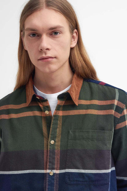 Bushlane Oversized Long-Sleeved Tartan Shirt - CLASSIC TARTAN