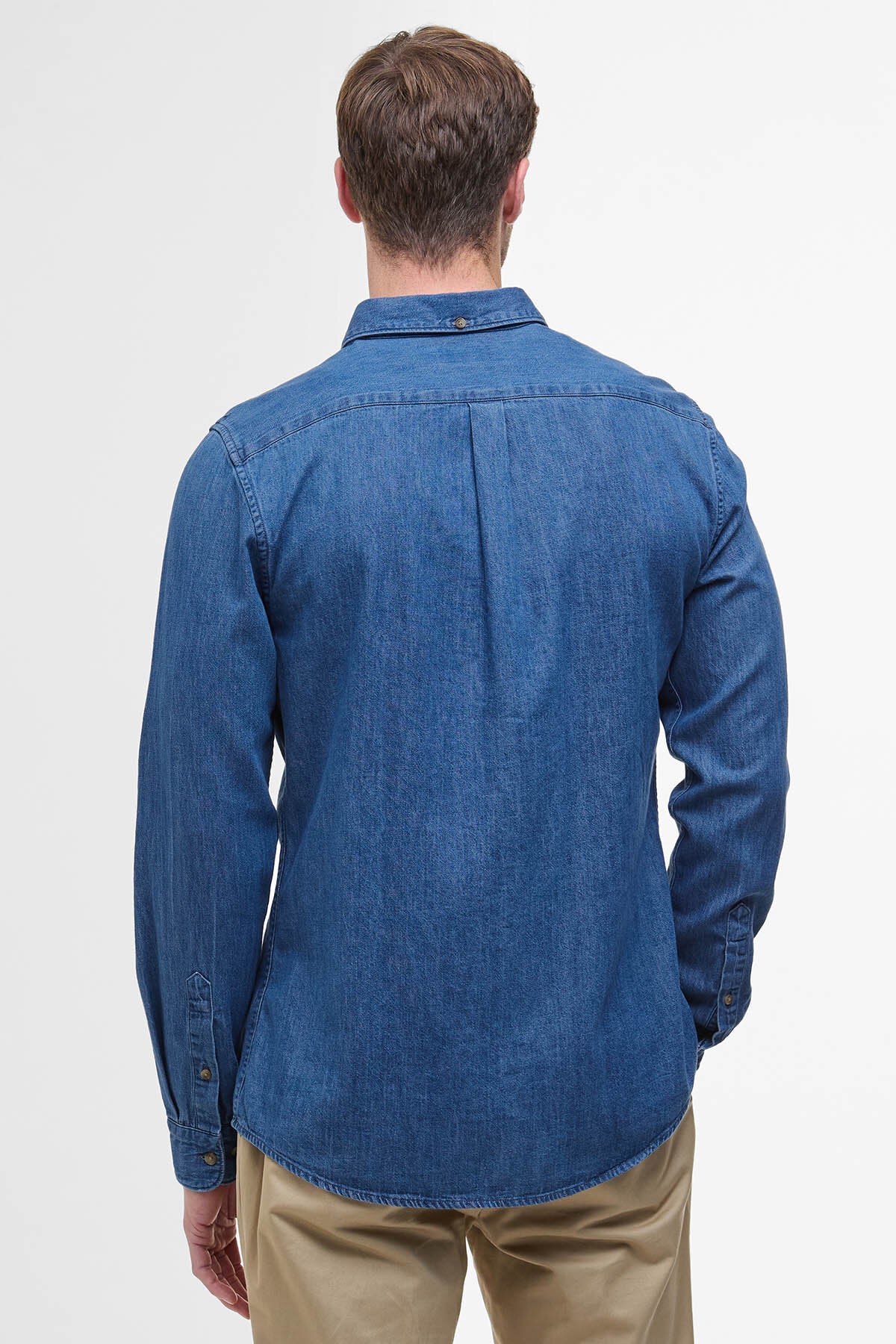 Denim Crest Tailored Long-Sleeved Shirt - CHAMBRAY