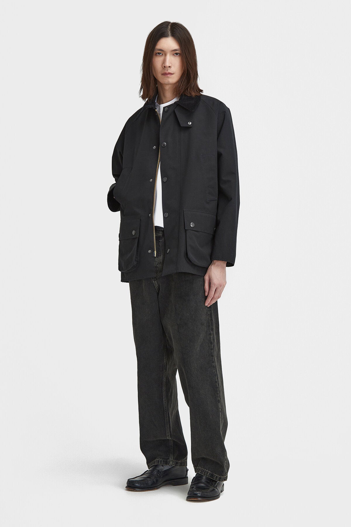 Classic Bedale Showerproof Jacket - BLACK